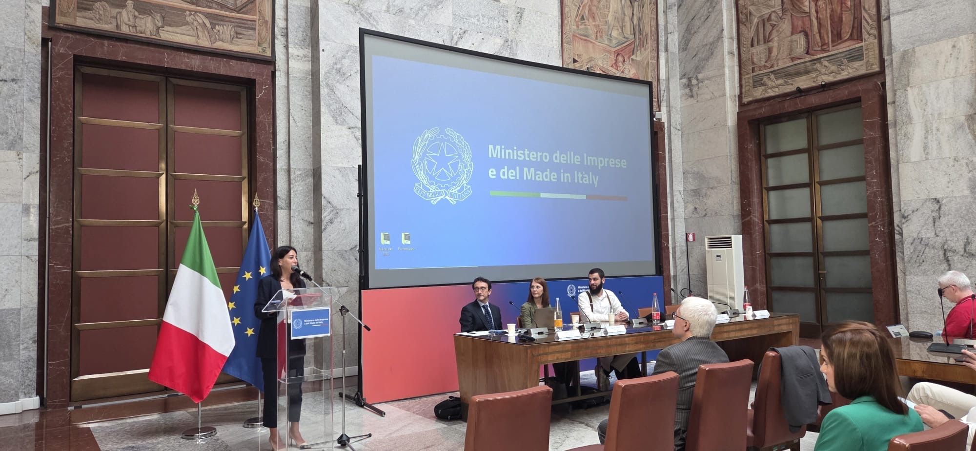 Opening session at the Italian Ministry of Enterprises and Made in Italy.